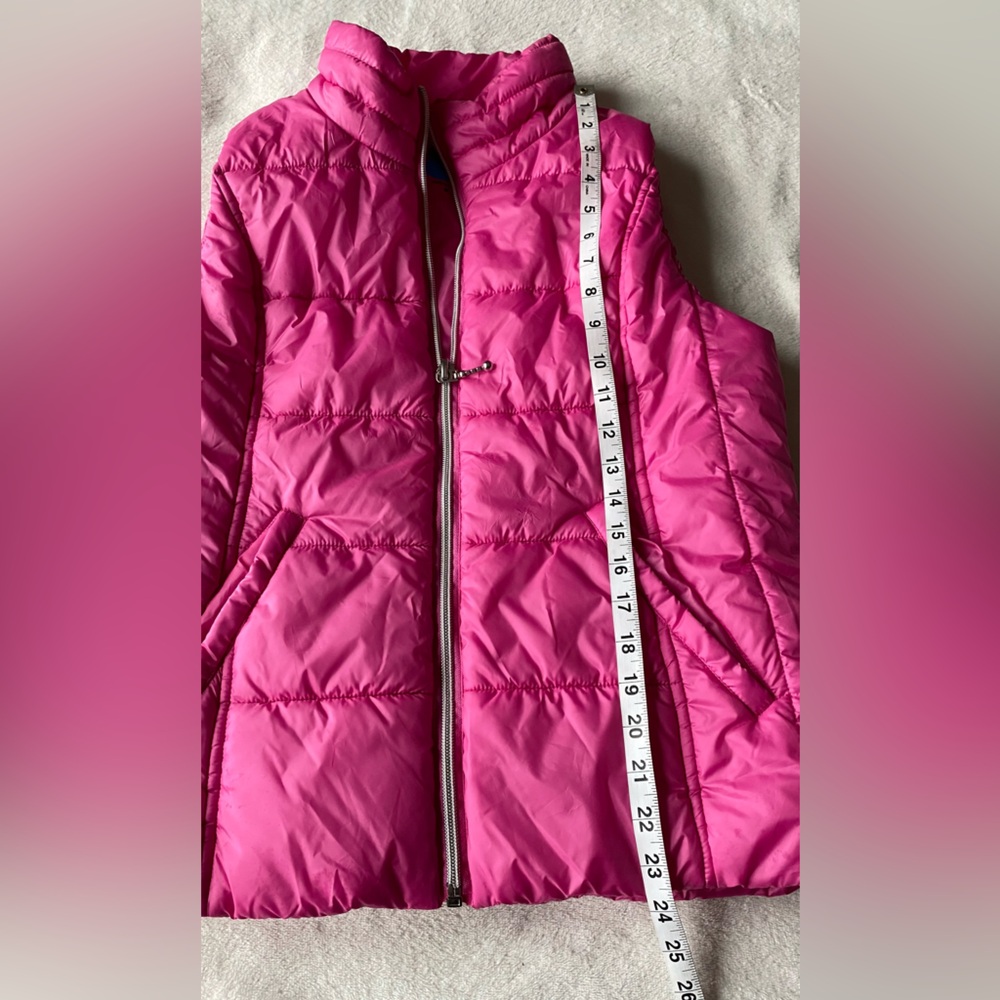 ANORAK Pink Puffer Quilted Vest sz Medium - Picture 11 of 14